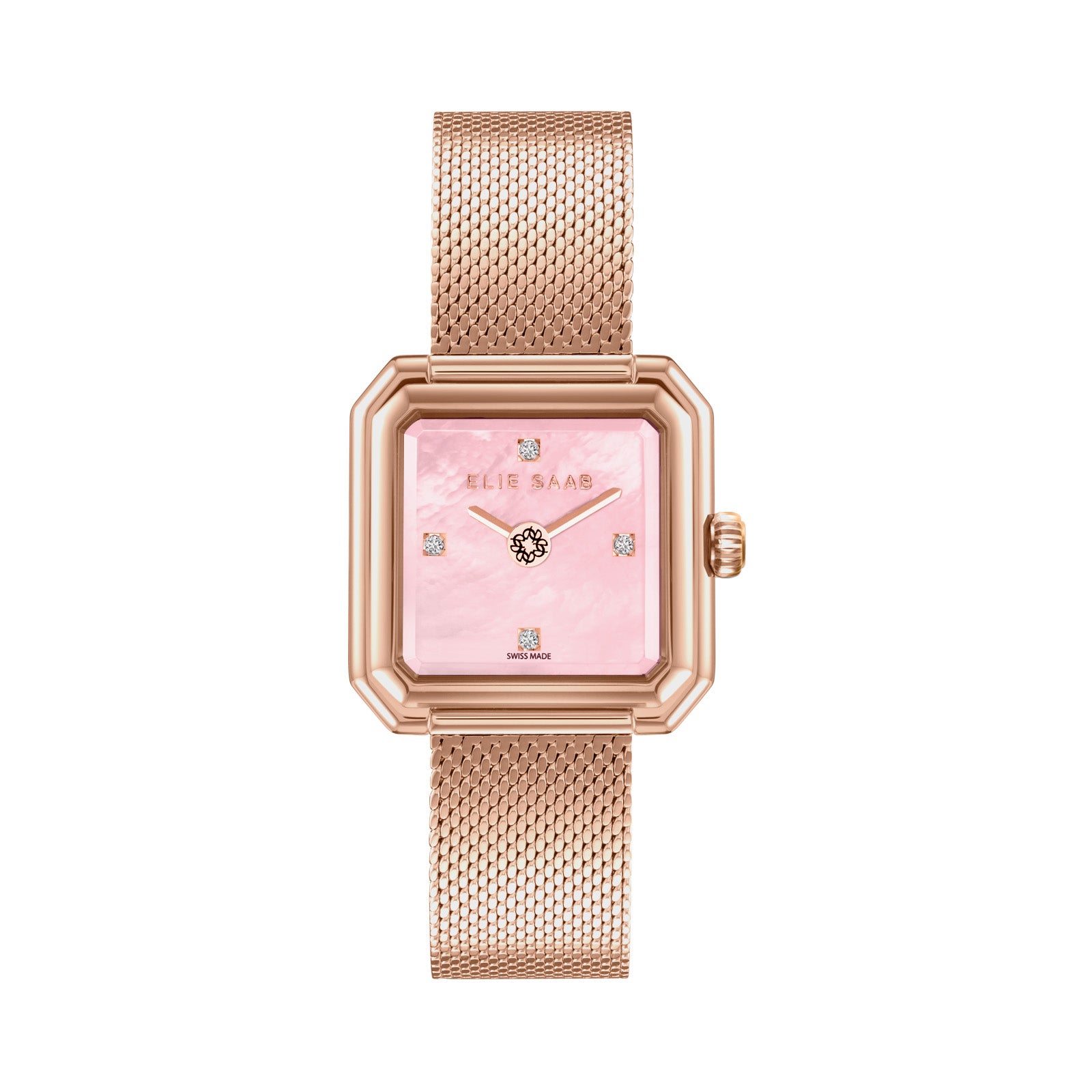 CARRÉ NOUVELLE ROSE GOLD PLATED MESH STRAP