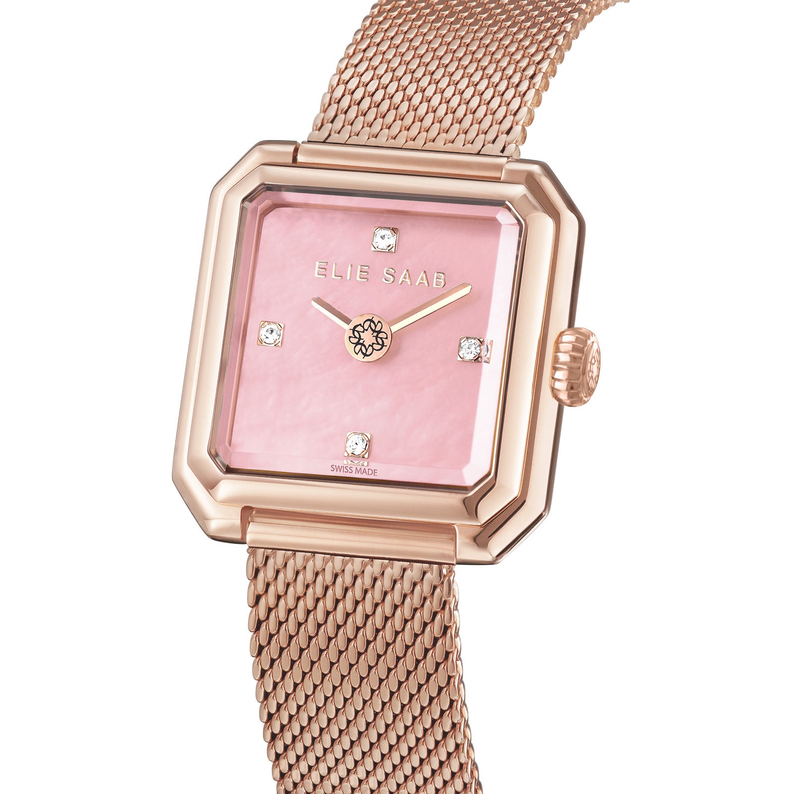 CARRÉ NOUVELLE ROSE GOLD PLATED MESH STRAP