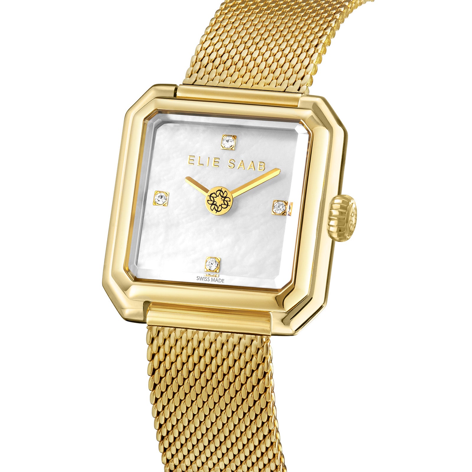 CARRÉ NOUVELLE GOLD PLATED MESH STRAP