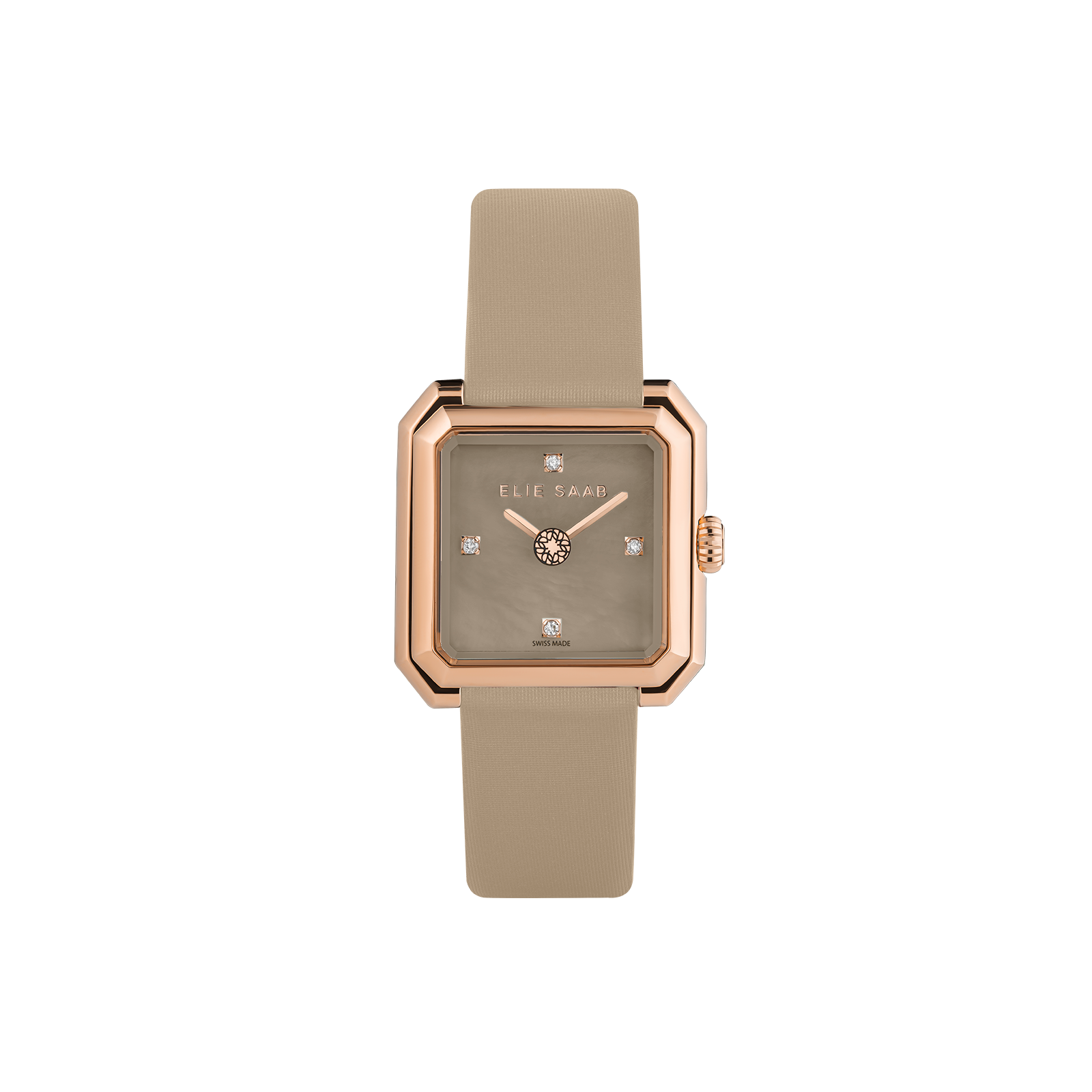CARRÉ BEIGE SATIN STRAP