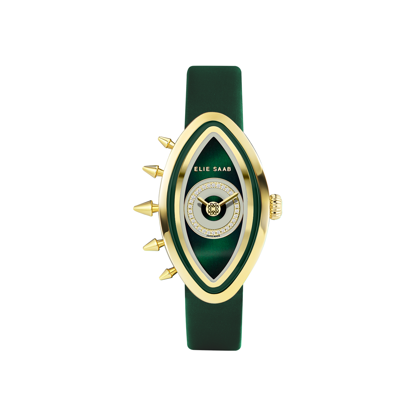 EAYAN PURE GREEN SATIN STRAP