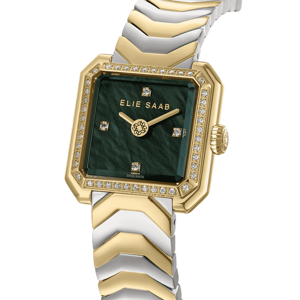 CARRE DIAMOND GOLD, STAINLESS STEEL