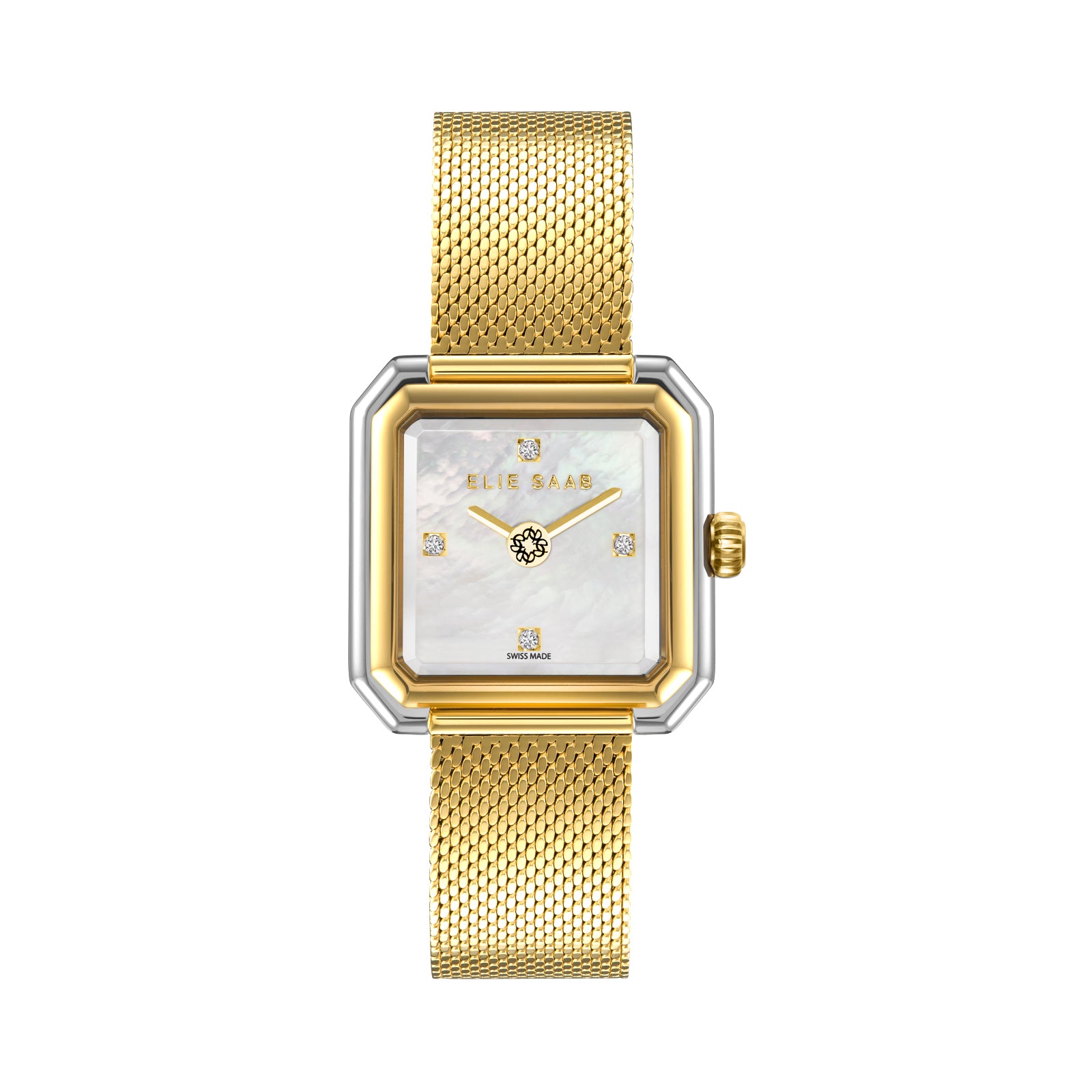 CARRÉ NOUVELLE GOLD PLATED MESH STRAP